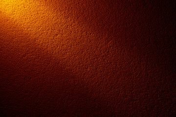 A beam of light on a color wall