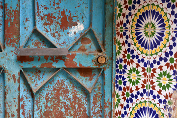 Moroccan door (detail) | Fez, Morocco