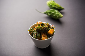 Karela Achar / Bitter Gourd Pickle, popular Indian recipe