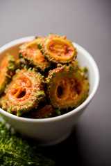 Karela Achar / Bitter Gourd Pickle, popular Indian recipe