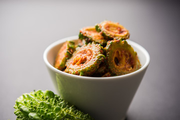 Karela Achar / Bitter Gourd Pickle, popular Indian recipe