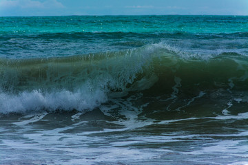 Naklejka premium Wave near the beach