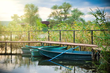 Obraz premium wooden boats