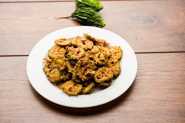 Karela Chips or Bitter Gourd Fry is a healthy snack recipe