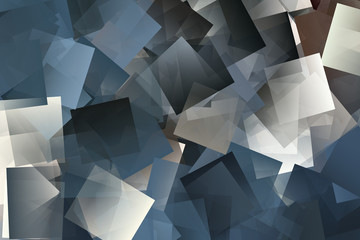 Mosaik in den Farben weiß, beige und blau