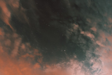 Starry Sky On A Cloudy Night