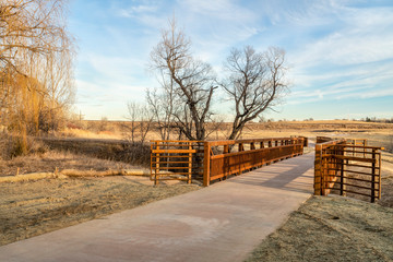 newly constructed bike trail