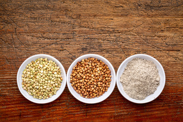 buckwheat groats, kasha and flour