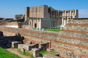 Outer walls of Gymnasium of Sardis, Turkey