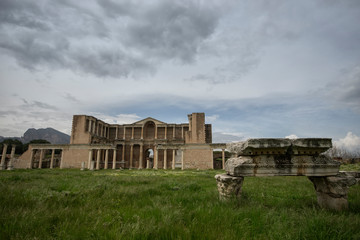 Fototapeta na wymiar Front view of Gymnasium of Sardes