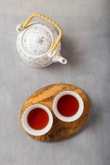 Afternoon Tea on Gray Table