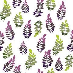 Texture with flowers and plants. Floral ornament. Original flowers pattern.