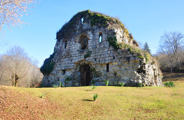 The temple in the place of Musser in Abkhazia