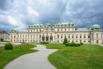 Fototapeta na wymiar Vienna. The upper Belvedere is a summer sunny day. Austria