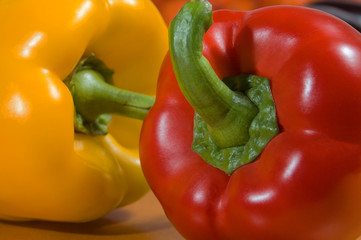 Pimientos roj y amarillo