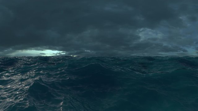 Ocean Waves During a Storm