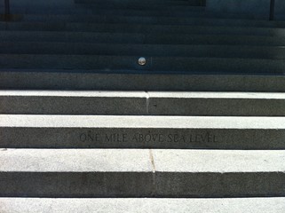 One Mile Above Sea Level Steps