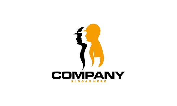 Construction logo template, suitable for construction company brand, vector format and easy to edit - Vector