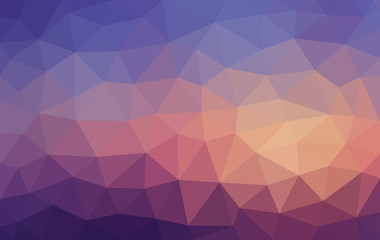 Bright Multicolor blue and brown low poly background, abstract crystal texture, polygon design vector illustration