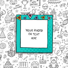 Template vector photo frames