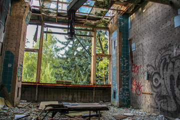 Ruines de Beelitz-Heilstätten Lieu perdu Berlin Brandebourg  