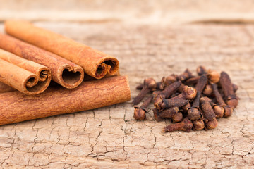 Cloves and Cinnamon Sticks with Room for Text