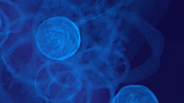 Simulation einer abstrakten Molek&uuml;lstruktur