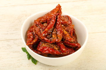 Dried tomato in olive oil