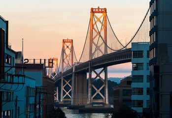 San Francisco–Oakland Bay Bridge Sunset