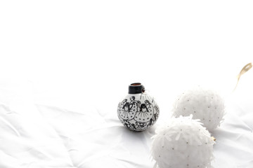 Christmas whit background red white