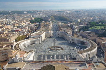 Fototapeta premium Rome vu de haut 