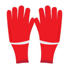 Obraz premium Isolated wool gloves. Winter clothes. Vector illustration design