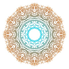 Oriental mandala. Vintage decorative elements. Vector illustration. It is super brilliant vector illustration