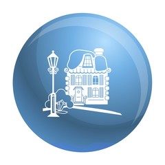 Wood house icon. Simple illustration of wood house vector icon for web design isolated on white background