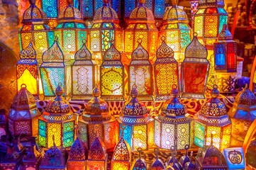 The glowing lanterns in Cairo, Egypt © efesenko
