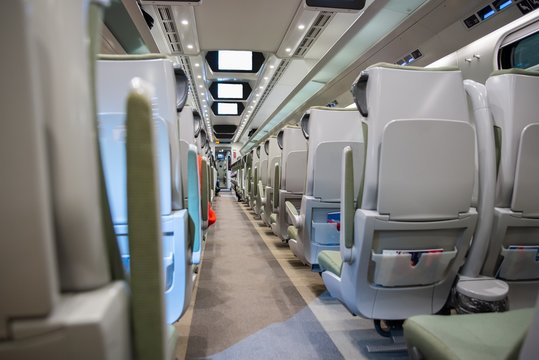 Fast Modern Comfortable Train Interior