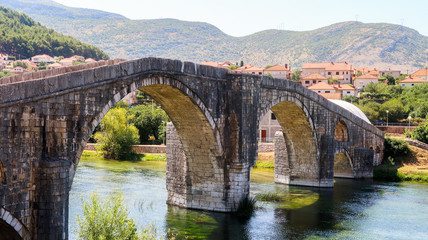 Fototapeta na wymiar Arslanagic (Perovic) Bridge, The Old Bridge in Trebinje, Bosnia and Herzegovina