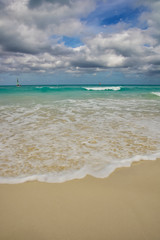 beach and cloudy sky in Cuba