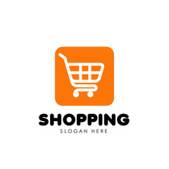 shopping cart logo icon design. trolley icon design