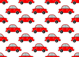 Vector seamless pattern with car. Surface for wrapping paper, shirts, cloths, Digital paper