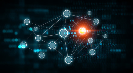 Social communication and networking. Mixed media
