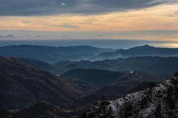 Landscape of the South of France, French Alps, Natural Park Mercantour France