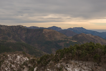 Landscape of the South of France, French Alps, Natural Park Mercantour France