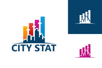 City Statistic Logo Template Design Vector, Emblem, Design Concept, Creative Symbol, Icon
