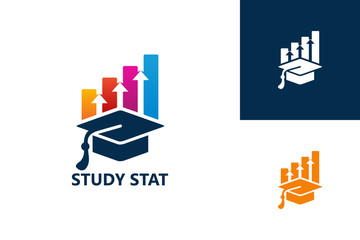 Study Statistic Logo Template Design Vector, Emblem, Design Concept, Creative Symbol, Icon