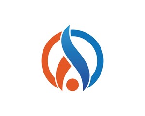 Fire flame Logo Template vector icon Oil, gas and energy logo