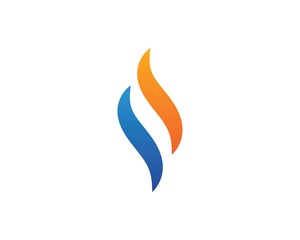 Fire flame Logo Template vector icon Oil, gas and energy logo