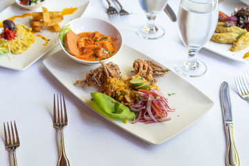 Authentic Peruvian food in a fancy restaurant. Immigrant run restaurant in Portland serving food from Peru