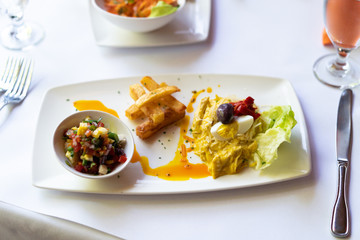 Authentic Peruvian food in a fancy restaurant. Immigrant run restaurant in Portland serving food from Peru