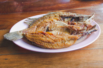 Deep Fried Sea Bass with Fish Sauce